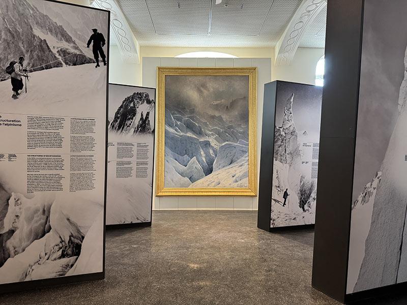 Renovated exhibition hall of the Mont-Blanc Museum © CCVCMB