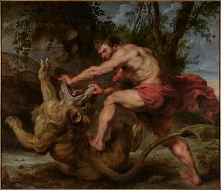 Rubens. Samson and the lion, circa 1620-1625. Santander Bank Collection
