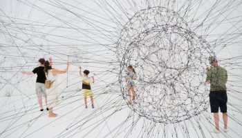Tomás Saraceno in Haus der Kunst, on the web of a spider