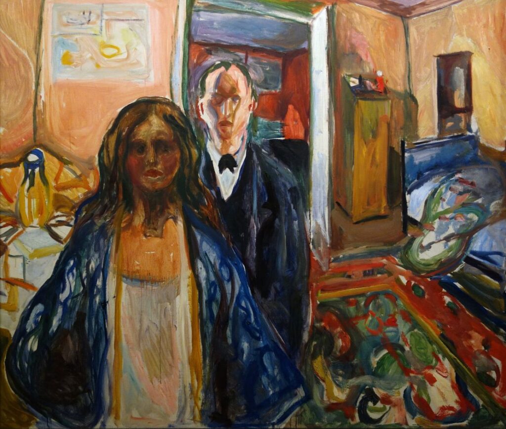 Munch. The artist and his model, 1919–1921. Munchmuseet, Oslo © DeAgostini Picture Library/Scala, Florence
