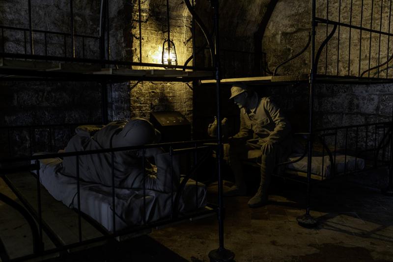A dormitory at Fort de Vaux. © Anaïs Cheny