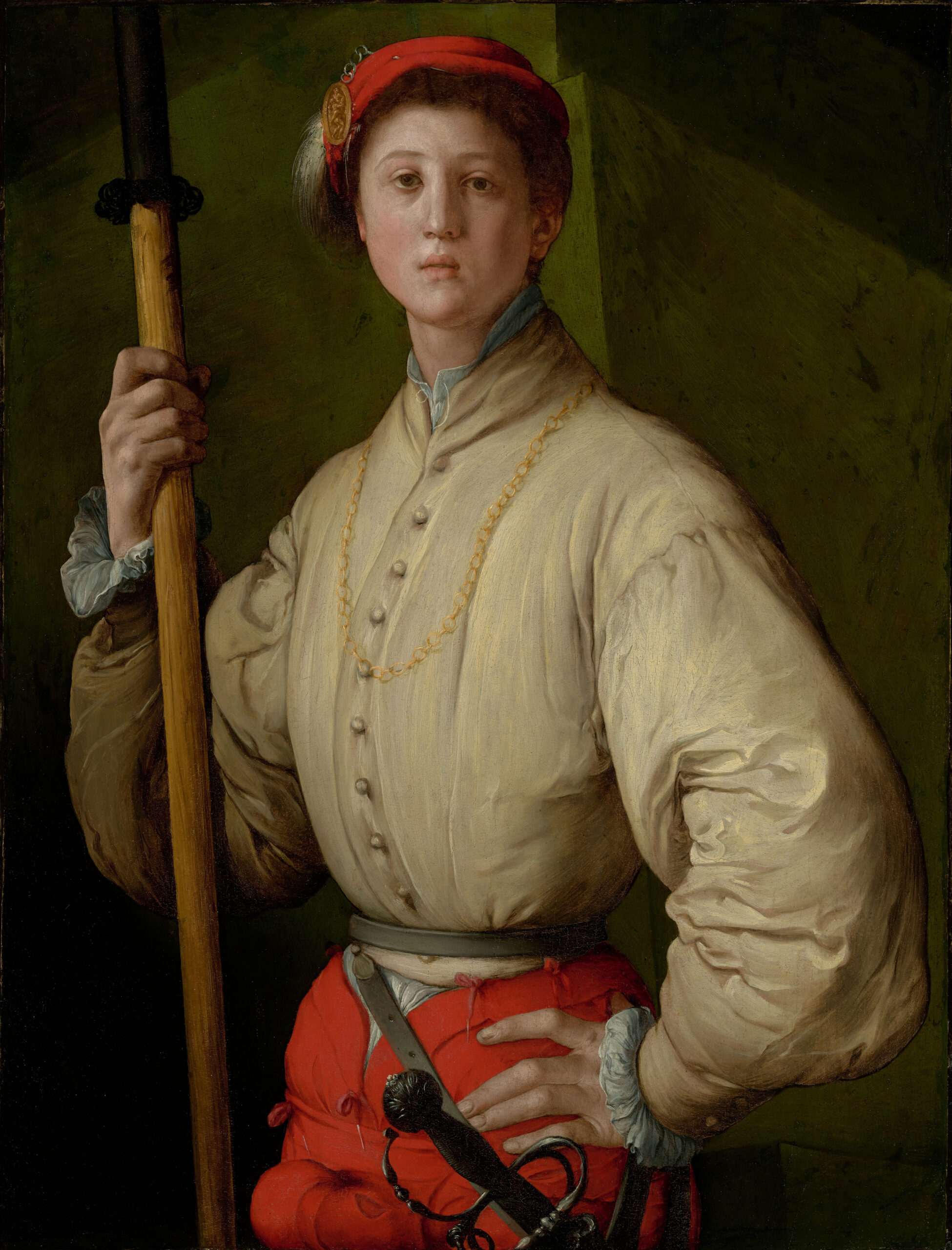 Pontormo. Ritratto di Alabardiere (Francesco Guardi?), circa 1529 - 1530. The J. Paul Getty Museum, Los Angeles