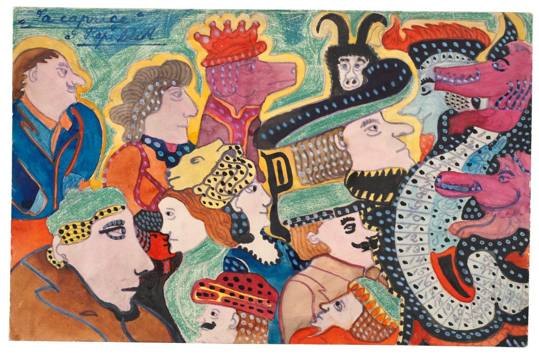 August Klotz (August Klett). “La caprice” for the Republic» (sheet VIII), October 4, 1923. Prinzhorn Collection, Heidelberg University Hospital (Germany)