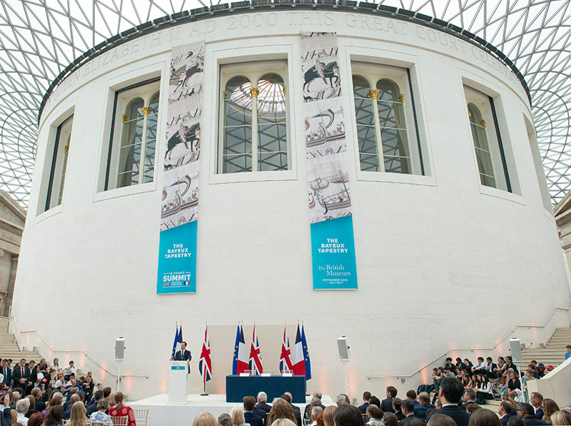 Bayeux Tapestry in London: a very political inauguration