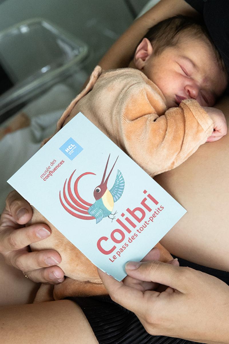 The Colibri pass set up by the Croix-Rousse maternity ward and the Musée des Confluences in Lyon. © Bertrand Stofleth