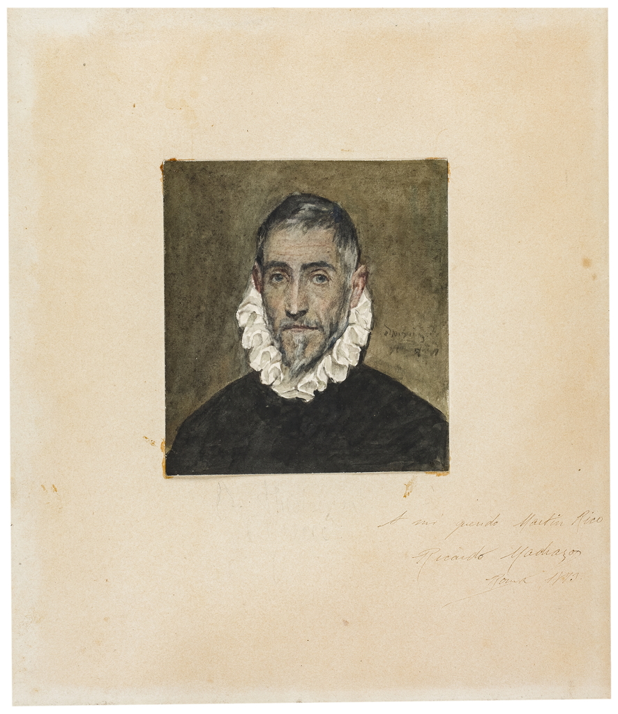 Ricardo de Madrazo. Elderly Knight (copy of El Greco), 1873. Museo Nacional del Prado