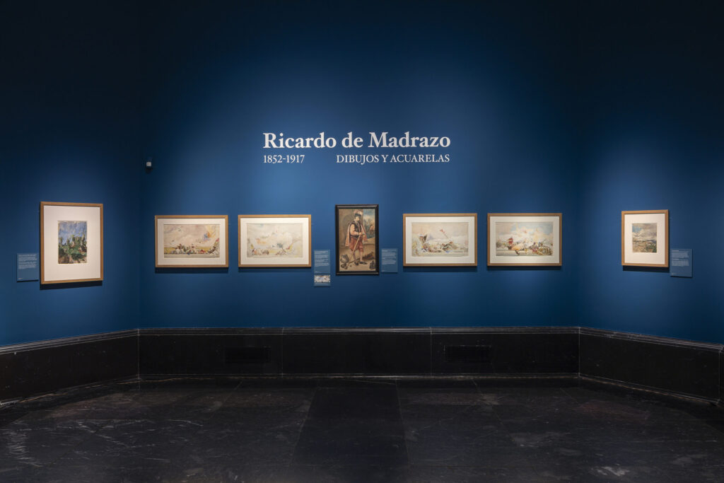 Image of the exhibition room “Ricardo de Madrazo (1852-1917): drawings and watercolors”. Photography: © Museo Nacional del Prado