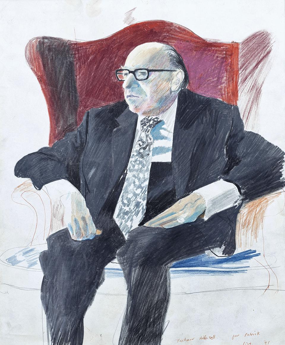 David Hockney. Portrait of Richard Addinsell, 1971. José María Castañé Ortega Collection