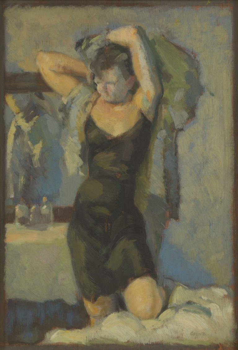 Pascual Capuz. Esposa del pintor, 1901. Museo Nacional de Cerámica González Martí
