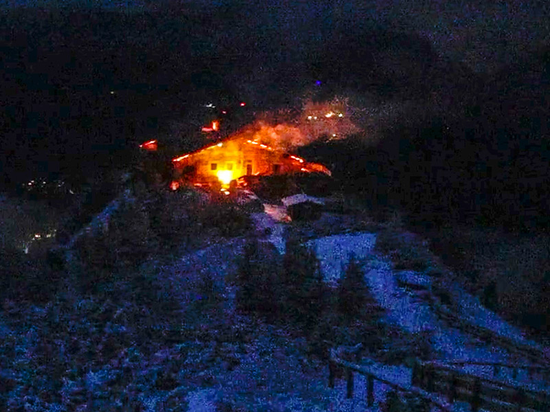 Hitler's 'eagle's nest' destroyed by fire