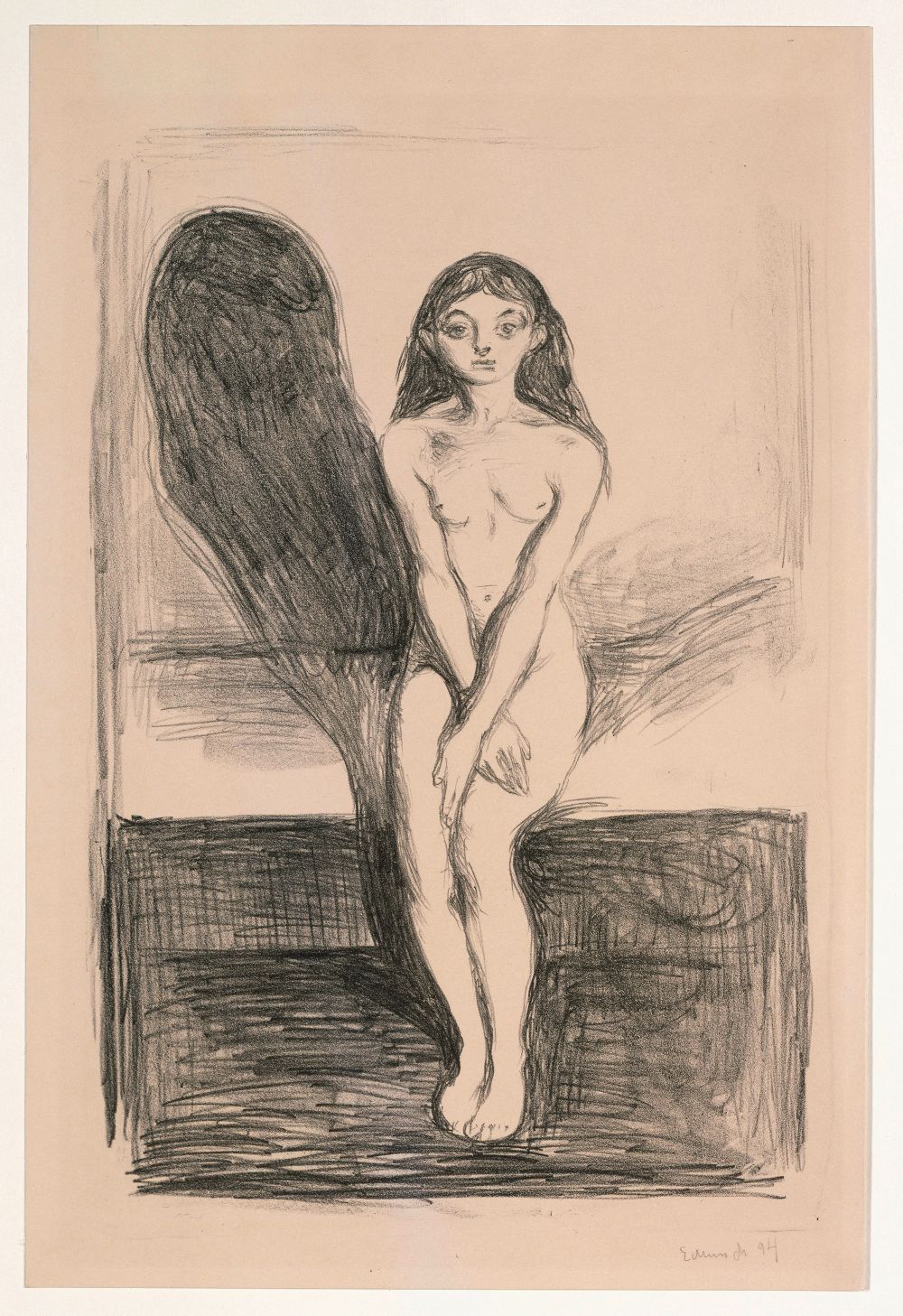 Edvard Munch. Puberty (The Young Model), 1894. Staatliche Museen zu Berlin, Kupferstichkabinett, Berlin 