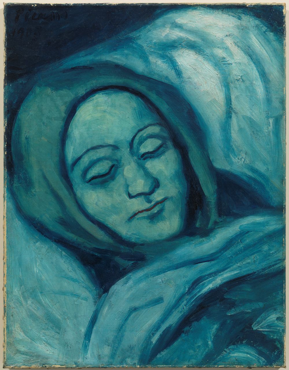 Picasso. The Dead Woman, 1903. Museu Picasso, Barcelona © Photography: FotoGasull © Succession Pablo Picasso, VEGAP, Madrid, 2026