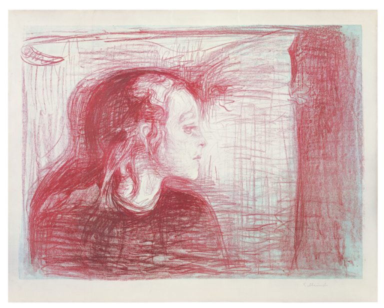 Edvard Munch. La niña enferma, 1896. © Thyssen-Bornemisza Collections